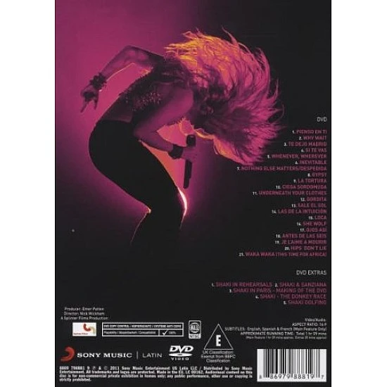 Shakira - Live From Paris DVD