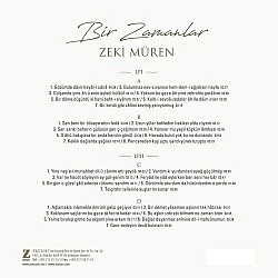 Zeki Müren ‎– Bir Zamanlar Plak 2 LP 1000 Adet Sınırlı