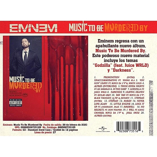 Eminem - Music To Be Murdered By CD