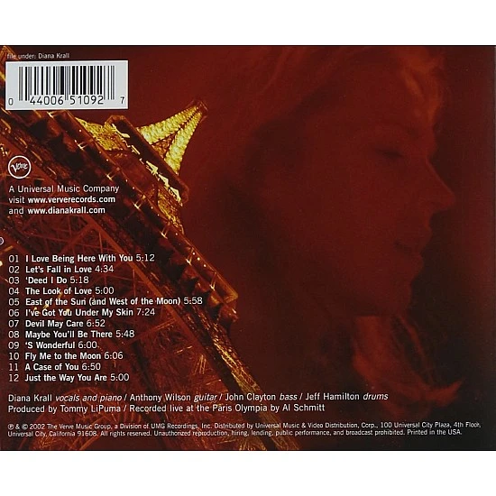 Diana Krall - Live In Paris CD