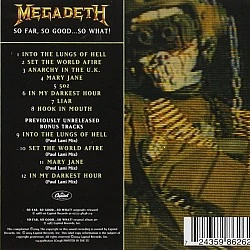 Megadeth - So Far So Good So What CD + 4 Bonus Şarkı