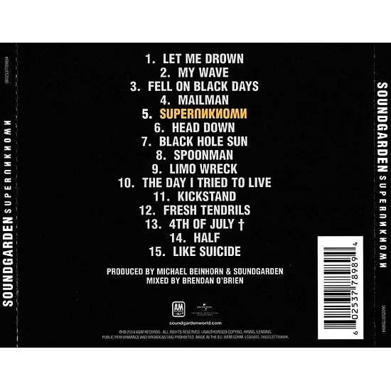 Soundgarden - Superunknown (20th Anniversary) CD
