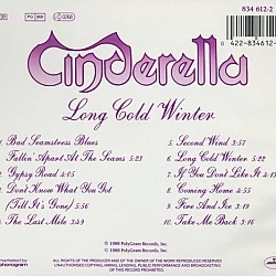 Cinderella - Long Cold Winter CD