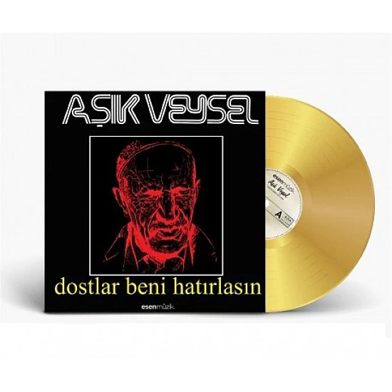 Aşık Veysel ‎– Dostlar Beni Hatırlasın Altın Renkli Plak LP