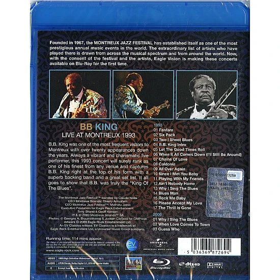 B.B. King – Live At Montreux 1993 Blu-ray Disk 