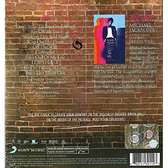 Michael Jackson - Off The Wall Blu-ray Disk + CD