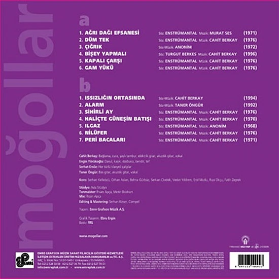 Moğollar ‎– 1968 - 2000 Plak LP