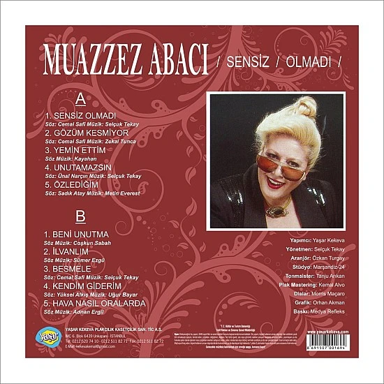 Muazzez Abacı - Sensiz Olmadı Plak LP