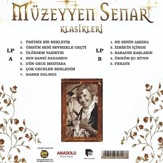 Müzeyyen Senar ‎– Klasikleri Plak LP