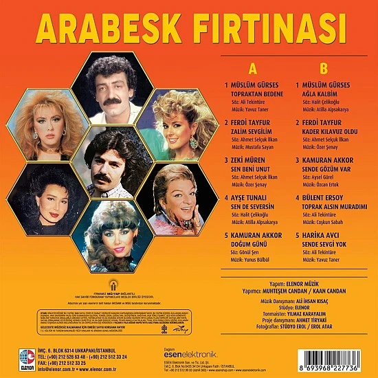 Arabesk Fırtınası 1 Plak LP