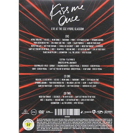 Kylie Minogue - Kiss Me Once DVD + 2 CD