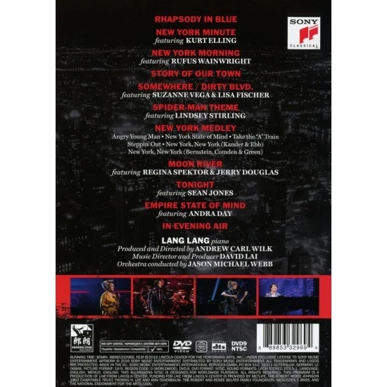 Lang Lang - New York Rhapsody DVD (NTSC)