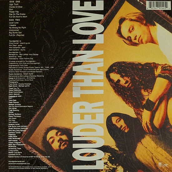Soundgarden – Louder Than Love (Turuncu Renkli) Plak LP