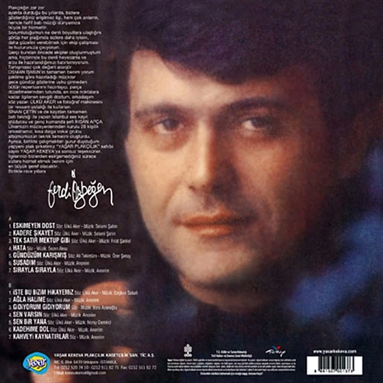 Ferdi Özbeğen - Nice Yıllara Plak LP