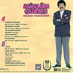 Müslüm Gürses - Senden Vazgeçmem Plak LP