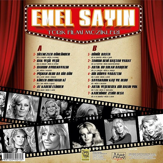 Emel Sayın - Türk Filmi Müzikleri Plak LP