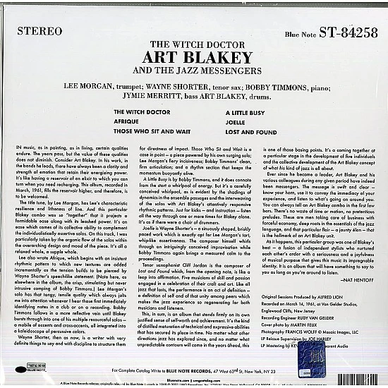 Art Blakey - The Witch Doctor (Audiophile) Plak LP Blue Note Tone Poet