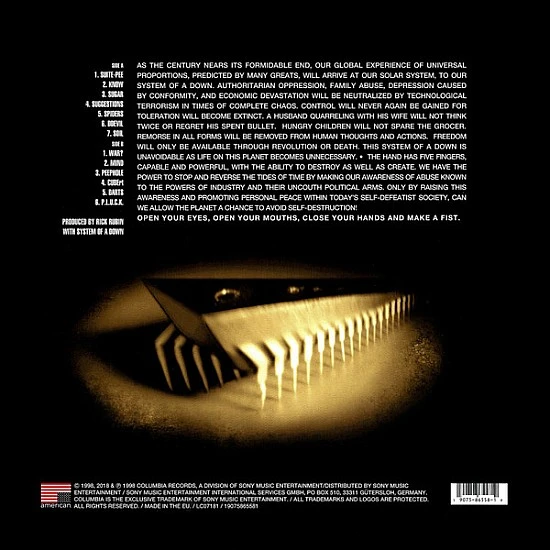 System Of A Down - System Of A Down (Debut) Plak LP