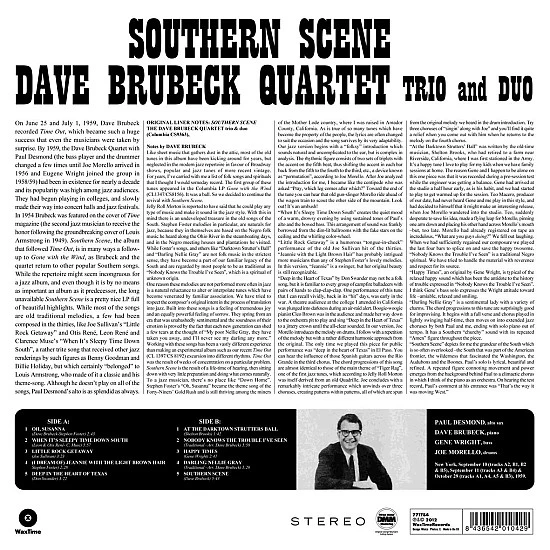 Dave Brubeck - Southern Scene Plak LP