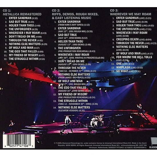 Metallica - Metallica (Black) 3 CD