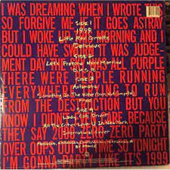 Prince - 1999 Plak (Mor Renkli) 2 LP