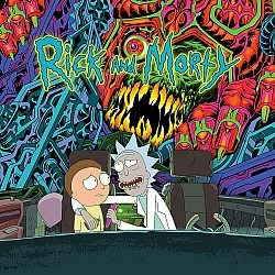 The Rick And Morty Soundtrack (Koyu Yeşil - Turuncu Renkli) Plak 2 LP 