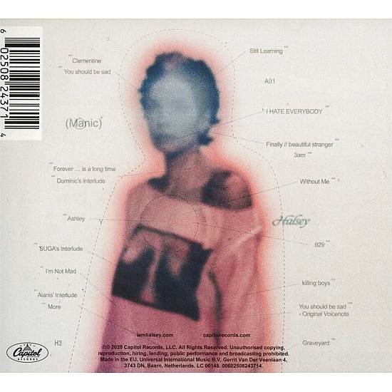 Halsey - Manic Deluxe CD + 2 Bonus Şarkı