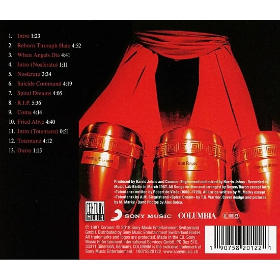 Coroner - R.I.P CD