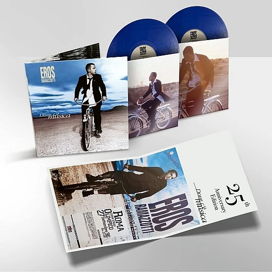 Eros Ramazzotti - Dove C'e Musica (Transparan Mavi Renkli) Plak 2 LP
