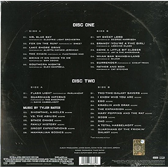 Guardians of the Galaxy Vol. 2  (Deluxe) Soundtrack Plak 2 LP