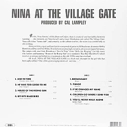 Nina Simone - At The Village Gate Plak LP