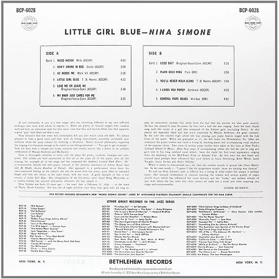 Nina Simone - Little Girl Blue (Audiophile) Plak  LP