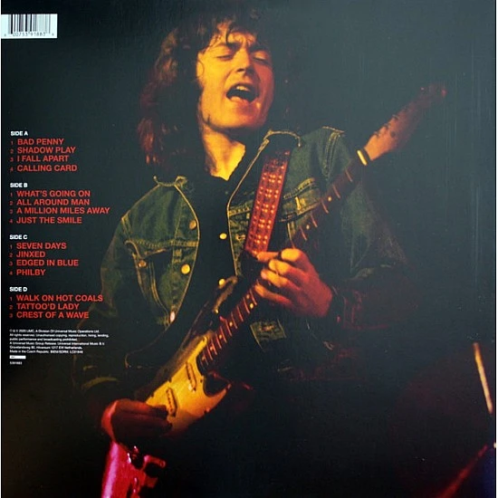 Rory Gallagher – The Best Of Rory Gallagher (Şeffaf Renkli) Plak 2 LP