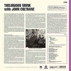 Thelonious Monk - Thelonious Monk With John Coltrane (Mor Renkli) Plak LP