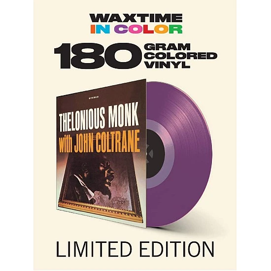 Thelonious Monk With John Coltrane - Thelonious Monk With John Coltrane) Mor Renkli) Plak LP