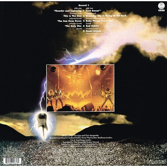 Thin Lizzy - Thunder And Lightning Plak LP