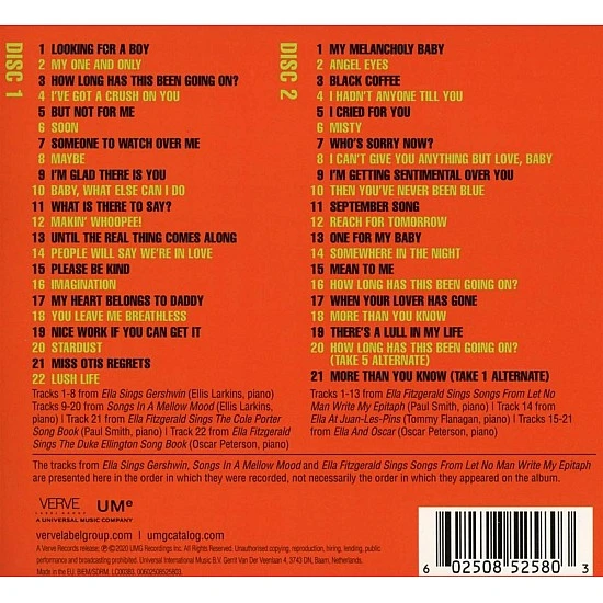 Ella Fitzgerald - The Complete Piano Duets 2 CD