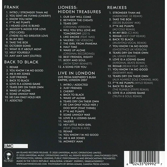 Amy Winehouse - The Collection Box Set 5 CD