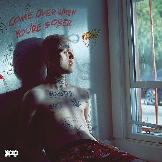 Lil Peep – Come Over When You're Sober, Pt. 1 and Pt. 2 (Pembe Siyah Renkli) Plak 2 LP