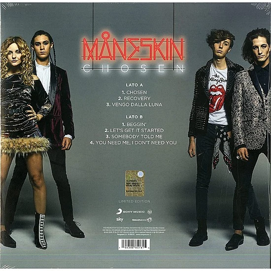 Maneskin - Chosen (Mavi Renkli) Plak LP