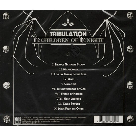Tribulation - The Children Of The Night CD