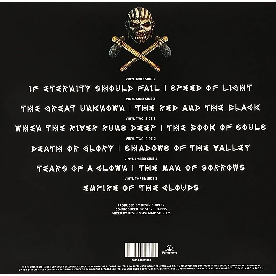 Iron Maiden - The Book of Souls Plak 3 LP