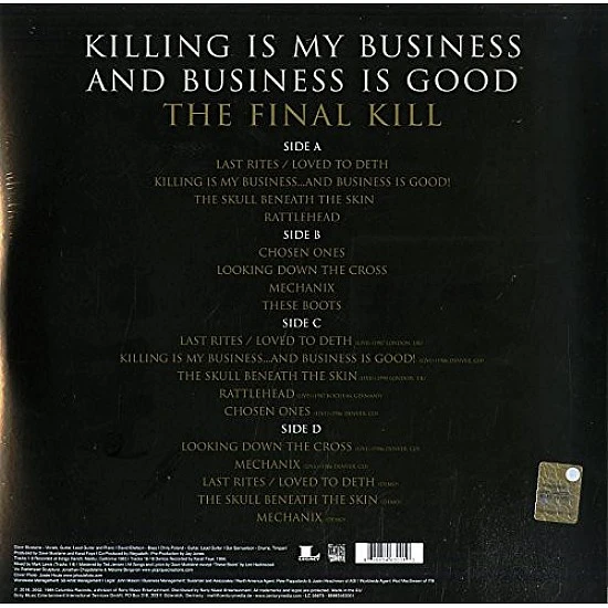Megadeth - Killing Is My Business And Business Is Good Plak 2 LP