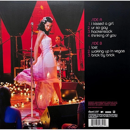 Katy Perry – MTV Unplugged (Kırmızı Renkli) Plak Plak LP  * ÖZEL BASIM *
