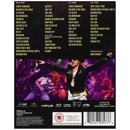 Guns N' Roses - Appetite For Democracy 3D 2 CD + Blu-ray Disk