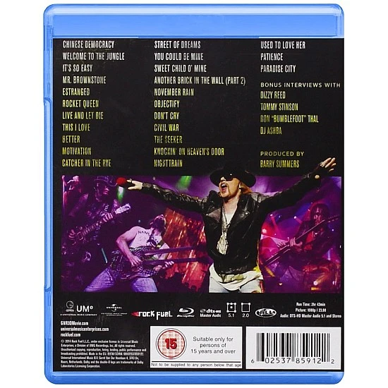 Guns N' Roses – Appetite For Democracy 3D Blu-ray Disk
