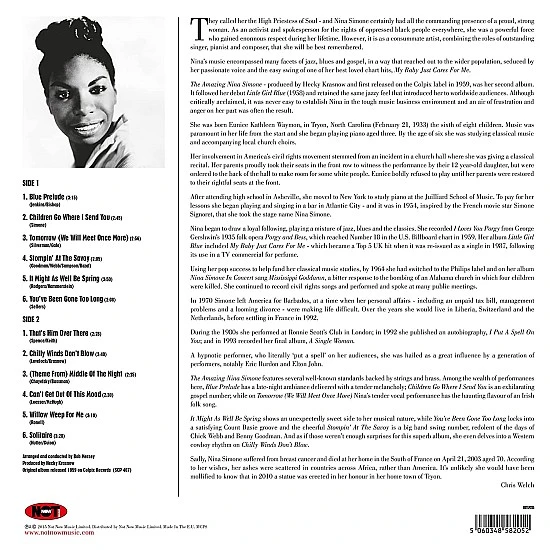 Nina Simone – The Amazing Nina Simone (Turuncu Renkli) Plak LP