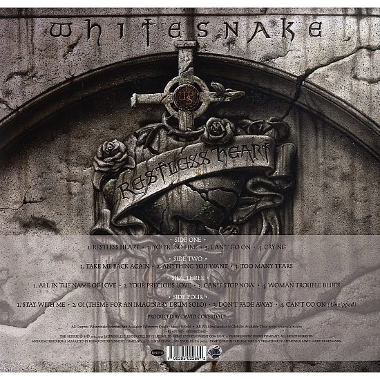 Whitesnake - Restless Heart (Gümüş Renkli) Plak 2 LP