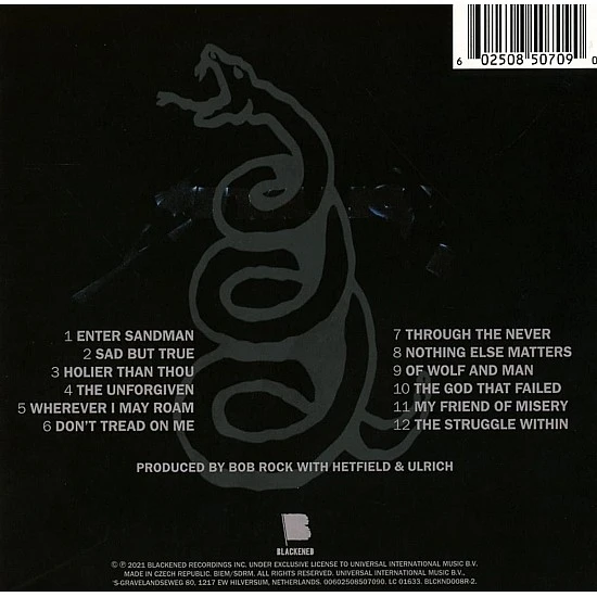 Metallica - Metallica (Black) CD