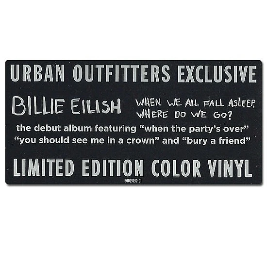 Billie Eilish ‎– When We All Fall Asleep, Where Do We Go? (Bakır Renkli) Plak LP